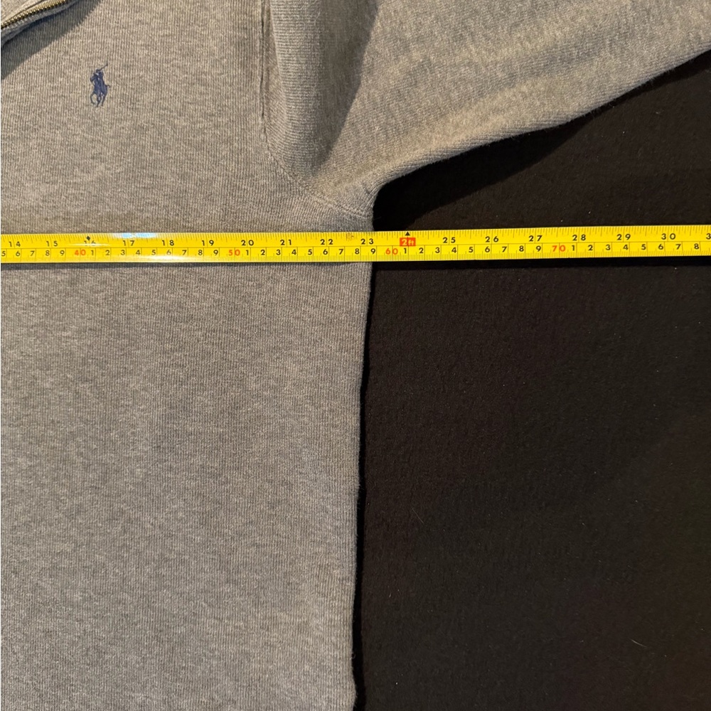 Polo Ralph Lauren Estate 1/4 Zip Pullover Dark Gray Long Sleeve Mens Size Large - Picture 5 of 6